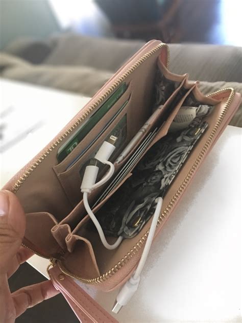 adrienne vittadini studio charging wallet with rfid protection detachable strap|adrienne vittadini charger review.